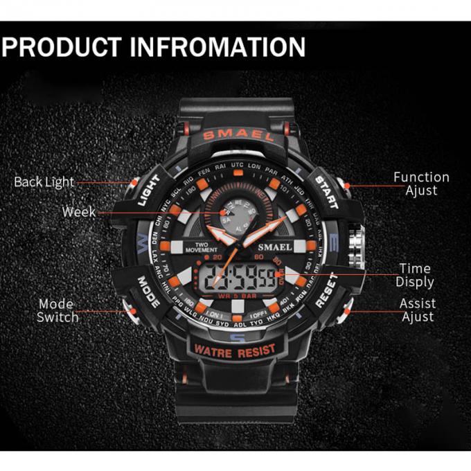 Wj-7398 μόδας πιό πρόσφατη σχεδίου SMAEL ατόμων ρολογιών μεγάλη προσώπου εμπορικών σημάτων ψηφιακή σιλικόνη Handwatches τιμών Wristwatches περιστασιακή φτηνή