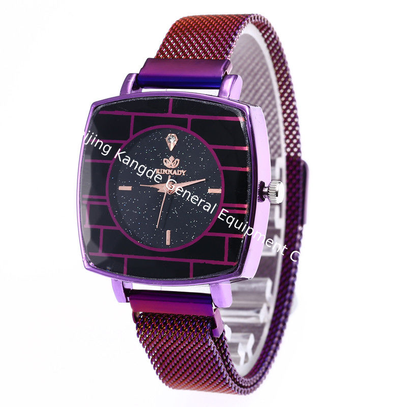 WJ-7871 Magnet Buckle Creative Diamonds Dial Charming Net Belt Band Lady Watch Best Selling Quartz Fancy Women Wrist Watch