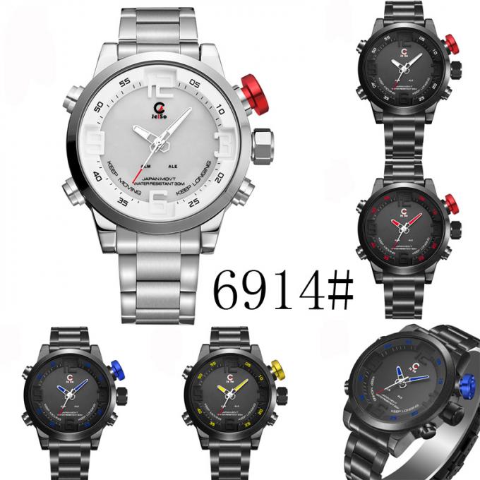 Wj-5004 αυτόματο ρολόι ατόμων ωρών σχεδιαστών εβδομάδας ημερομηνίας Wristwatches ανοξείδωτου ρολογιών εμπορικών σημάτων NAVIFORCE των νέων ατόμων