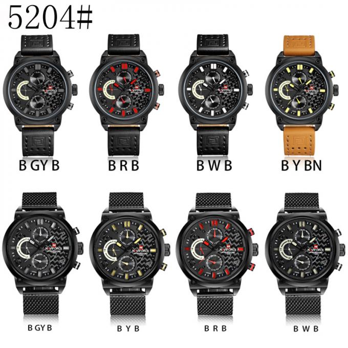 Curren-8291 αθλητικά ρολόγια ρολογιών CURREN δέρματος εργοστασίων της Κίνας άμεσα